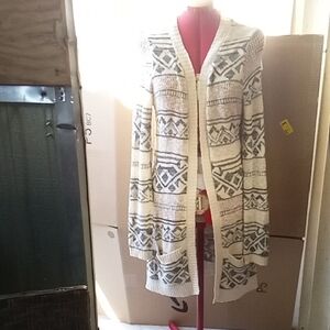 Pink Republic Floral Patterned Knit Top size Large